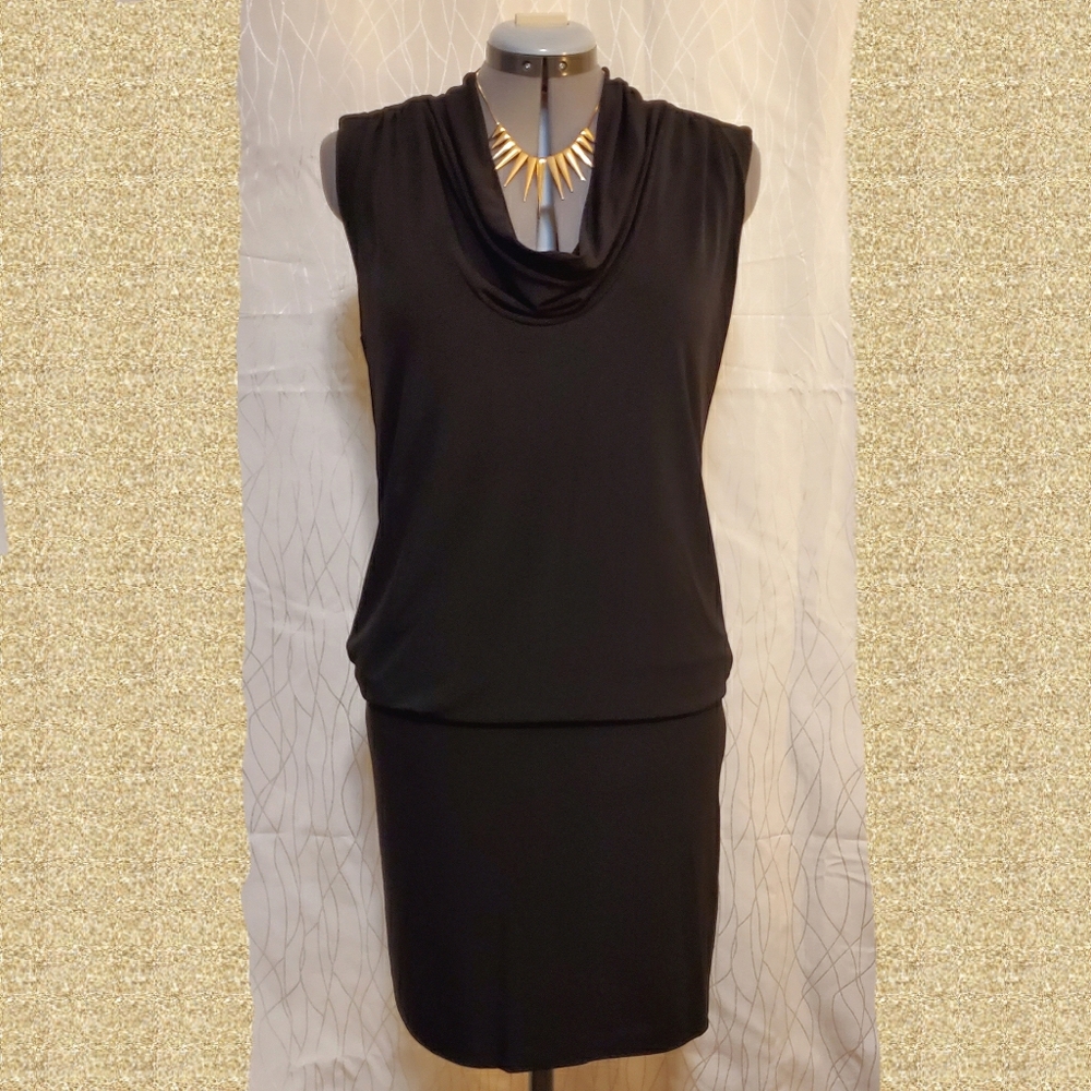 Michael Kors Sleeveless Cowl Neck Blouson Dress